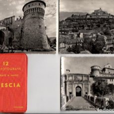 Postales: LOTE DE 35 POSTALES + 12 FOTOS DE BRESCIA - LOMBARDÍA - ITALIA. AÑOS 1950. Lote 122741775