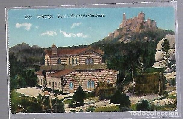 Postkarten: TARJETA POSTAL DE CINTRA, PORTUGAL - PENA E CHALET DA CONDESSA. 8058