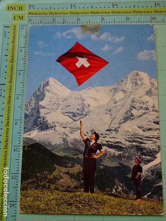 Cartoline: POSTAL DE SUIZA. MONTA&Ntilde;AS EIGER Y MONCH. TIPISMO SUIZO. 1592