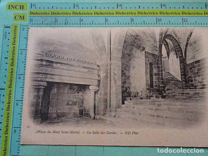 Cartoline: POSTAL DE FRANCIA. SIGLO XIX - 1905. ABAD&Iacute;A DEL MONT SAINT MICHEL. LA SALLE DES GARDES. 1799