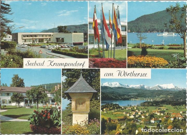 Postkarten: K&Auml;RNTEN (AUSTRIA) seebad krumpendorf w&ouml;rthersee - franz schilder - s/c