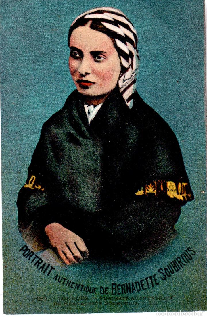 Postkarten: TARJETA POSTAL DE FRANCIA. N&ordm; 234. LOURDES. PORTRAIT AUTHENTIQUE DE BERNADETTE SOUBIROUS..