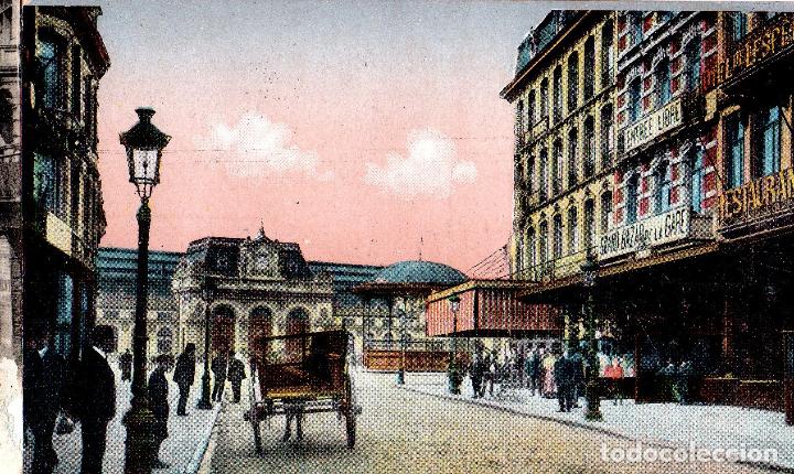 Postkarten: TARJETA POSTAL DE FRANCIA. MONS RUE DE LA STATION.