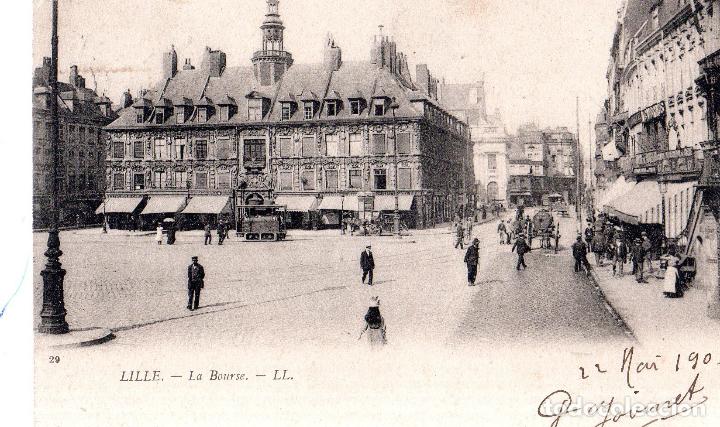Postkarten: TARJETA POSTAL DE FRANCIA. N&ordm; 29. LILLE.- LA BOURSE,- LL.