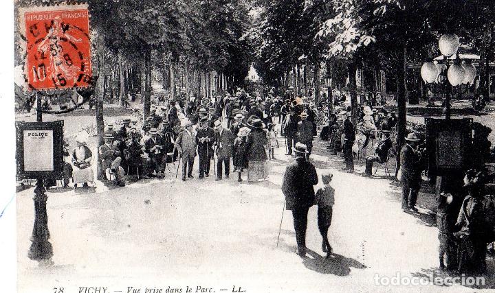 Postkarten: TARJETA POSTAL DE FRANCIA. N&ordm; 78. VICHY.- VUE PRISE DANS LE PARC.- LL.