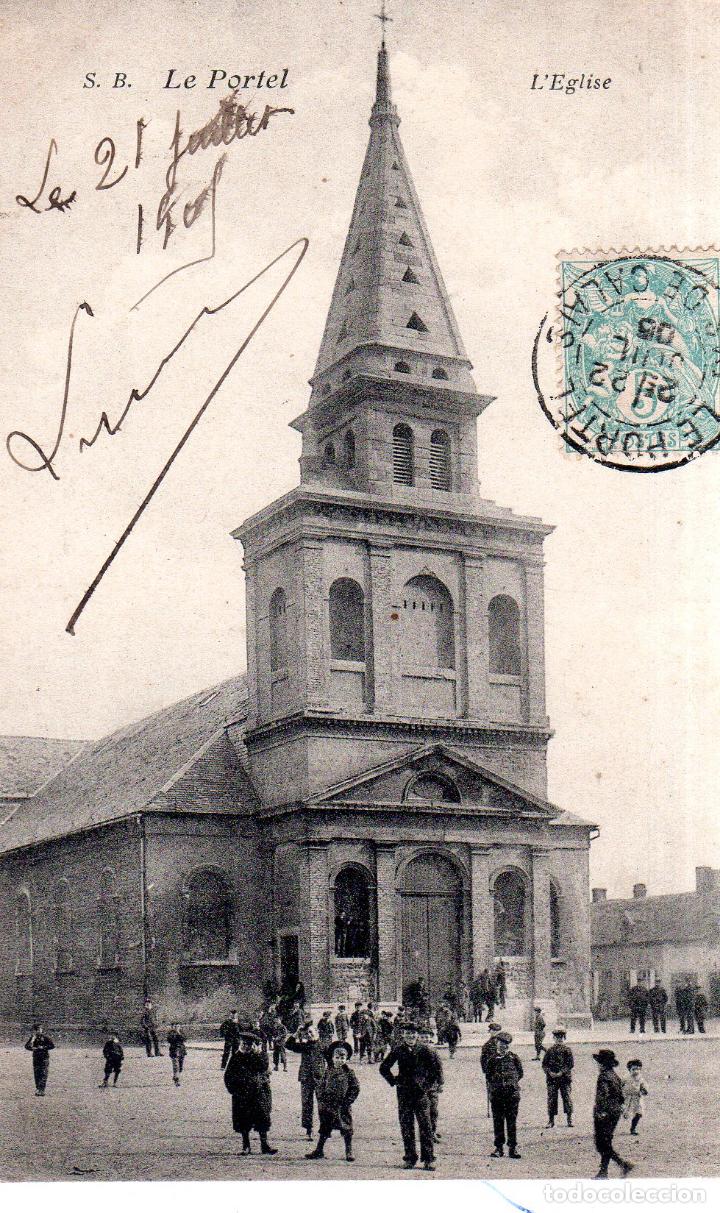 Postkarten: TARJETA POSTAL DE FRANCIA. S. B. LE PORTEL. L&acute;EGLISE.