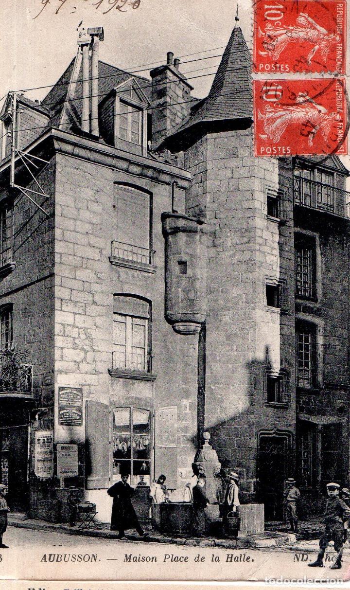 Postkarten: TARJETA POSTAL DE FRANCIA. N&ordm; 33. AUBUSSON. MAISON PLACE DE LA HALLE.