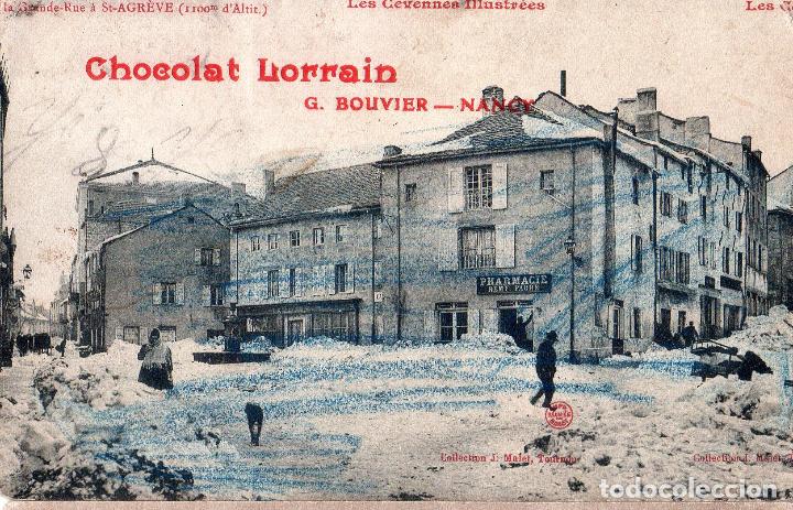Cartoline: TARJETA POSTAL DE FRANCIA. CHOCOLAT LORRAIN. G. BOUVIER. NANCY.