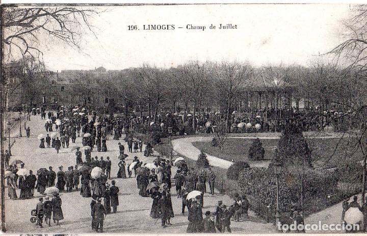 Cartoline: TARJETA POSTAL DE FRANCIA. N&ordm; 196. LIMOGES. CHAMP DE JUILLET.