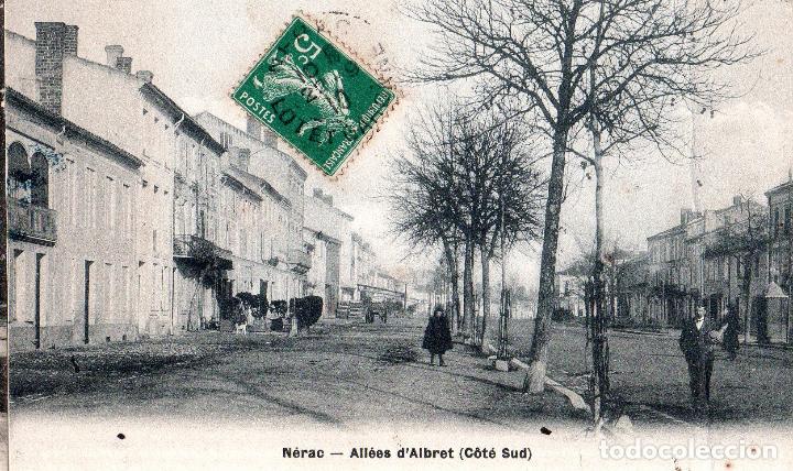 Cartoline: TARJETA POSTAL DE FRANCIA. N&Eacute;RAC. ALLES D&acute;ALBRET. C&Ocirc;TE SUD.
