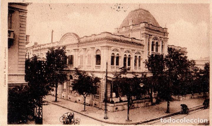 Cartoline: TARJETA POSTAL DE FRANCIA. TONKIN. HAIPHONG. GRAND HOTEL DU COMMERCE.
