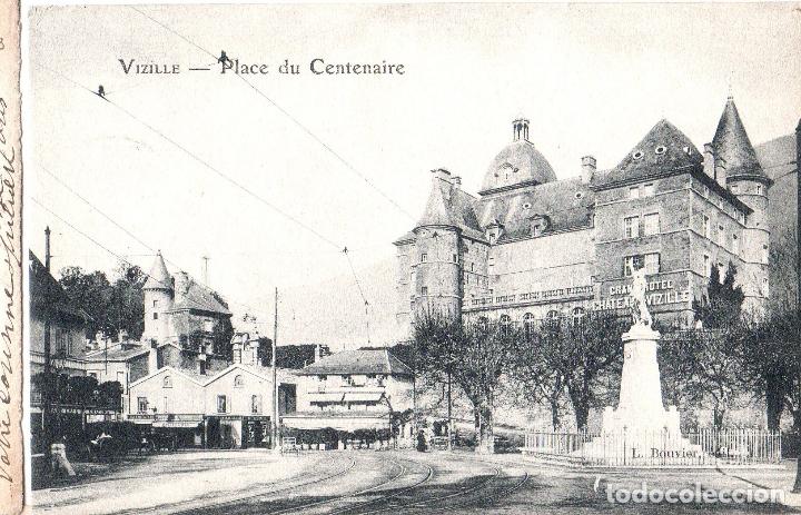 Cartoline: TARJETA POSTAL DE FRANCIA. VIZILLE. PLACE DU CENTENAIRE.