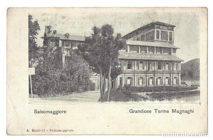 Postales: CARTOLINA POSTALE- SALSOMAGGIORE.- GRANDIOSE TERME MAGNAGHI. ITALIE. ITALIA- REVERSO NON DIVISO