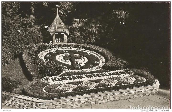 Postales: :::: E09 - POSTAL - INTERLAKEN - BLUMENUHR - Foto 1