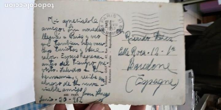 Postales: Postal Paris 1952 - Foto 2