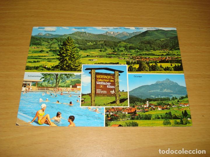 Postais: TARJETA POSTAL WERTACH IM OBERALLG&Auml;U 900-1600 M. STUDIO TANNER, NESSELWANG (ALEMANIA)