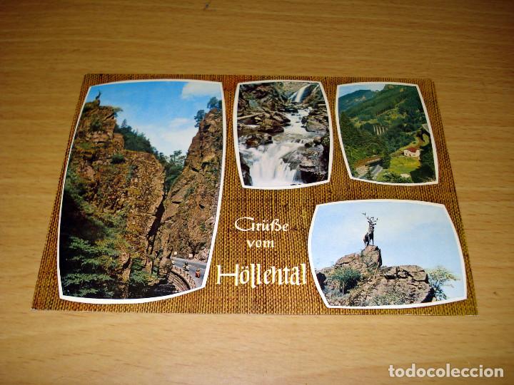 Postais: TARJETA POSTAL GR&Uuml;&szlig;E VON H&Ouml;LLEHTAL (BIENVENIDOS A H&Ouml;LLEHTAL). HEIDELBERG. 1000 (ALEMANIA)