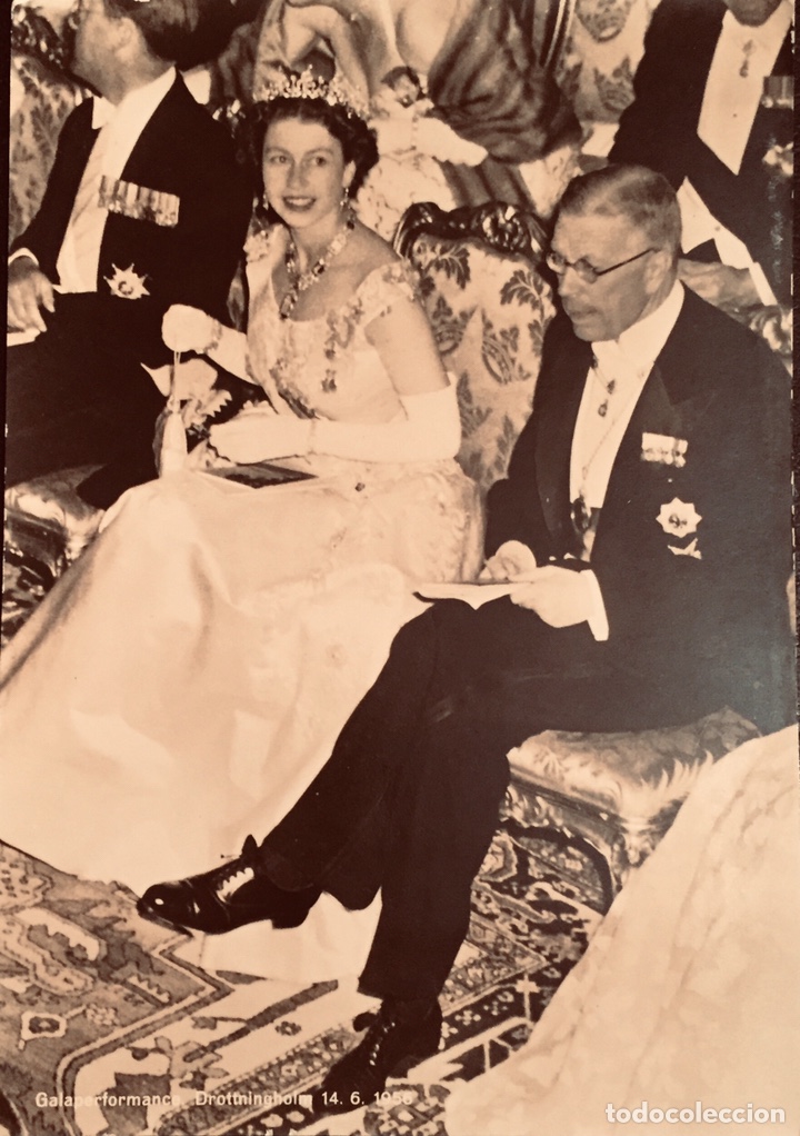 Postales: RARA FOTOPOSTAL DE LA REINA ISABEL II DE INGLATERRA. Original de &eacute;poca.