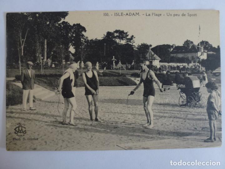 Postal 100 Isle Adam La Plage Un Peu De Sport Ed Labeille No Escrita