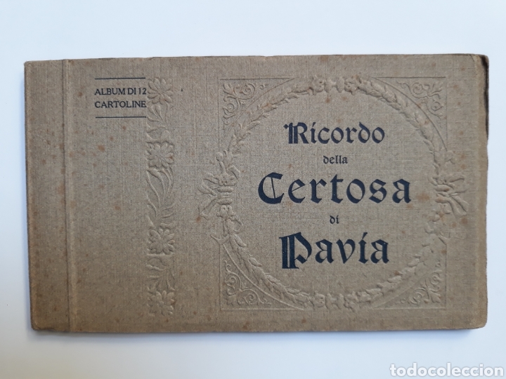Postales: Libro &aacute;lbum acorde&oacute;n . Postales &aacute;lbum di 12 cartulina . Ricordo della Certosa di Pavia