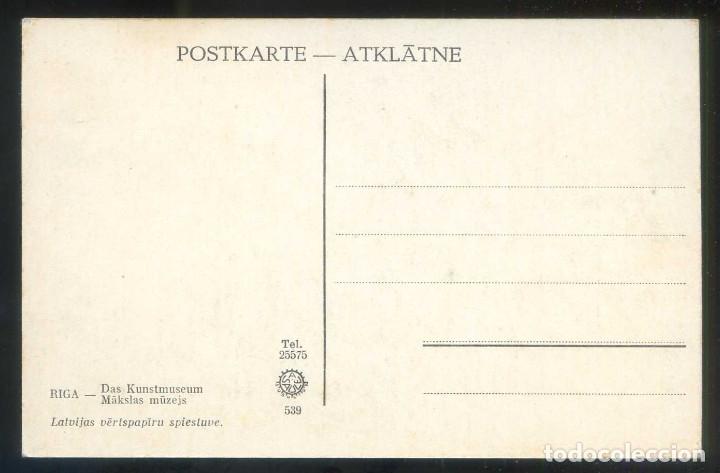 Postales: Letonia. Riga. *Das Kunstmuseum* Nueva. - Foto 2