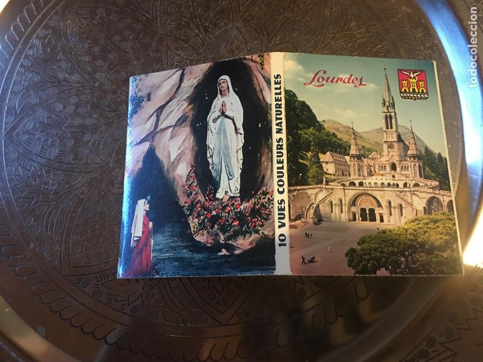 Postales: Foto libro lourdes 10 mini postales