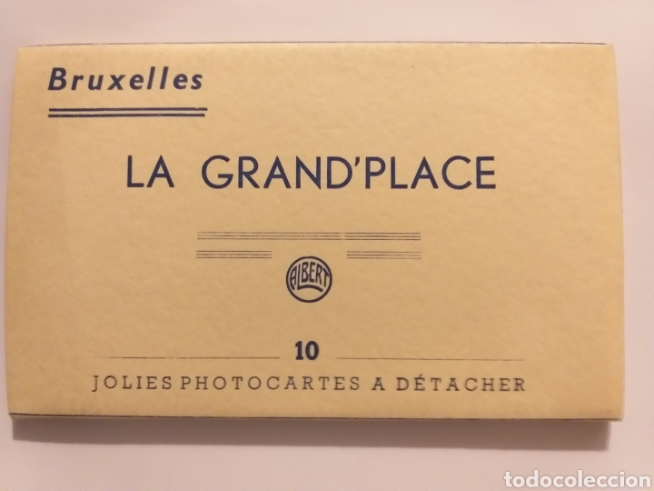 Postales: Libro &aacute;lbum postal acorde&oacute;n .Bruxelles la Grand Place 10 Jolies