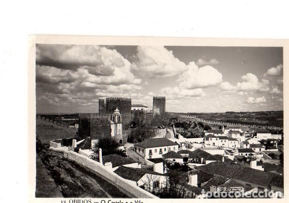 Postales: TARJETA POSTAL DE OBIDOS, PORTUGAL. O CASTELO A VILA.