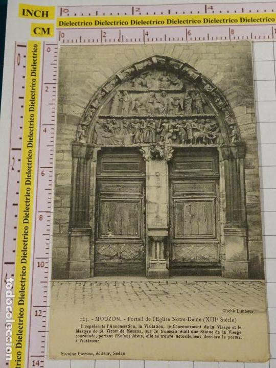 Cartes Postales: POSTAL DE FRANCIA. SIGLO XIX - 1905. MOUZON, PORTAIL DE L'EGLISE NOTRE DAME. 1815