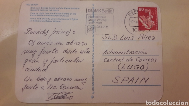 Postales: Berlin postal 1981 - Foto 2