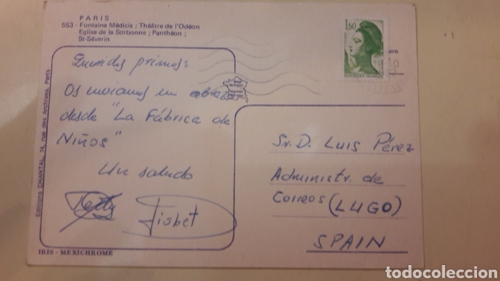 Postales: Paris postal 1982 - Foto 2