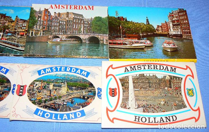 Postales: Lote de 9 libritos de postales de Amsterdam - Foto 3