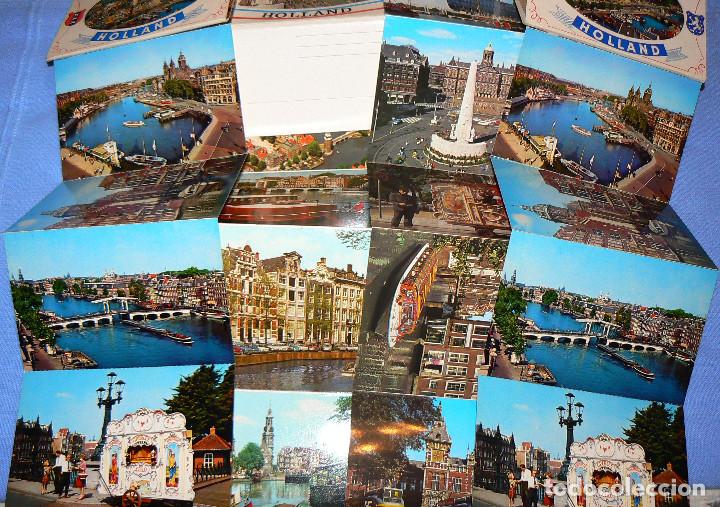 Postales: Lote de 9 libritos de postales de Amsterdam - Foto 7