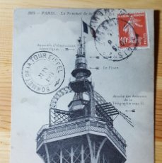 Postales: PARIS LE SOMMET DE LA TOUR EIFFEL 1941