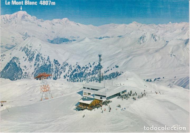 Postcards: FRANCIA, LA PLAGNE (SAVOIE) VISTA A&Eacute;REA, AL FONDO MONTBLANC - CIM 73150 - S/C