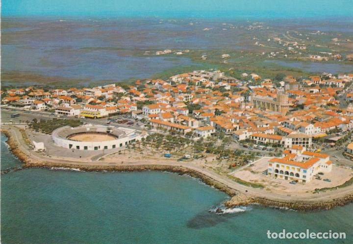 Postcards: FRANCIA, LES SAINTES MARIES DE LA MER, VISTA A&Eacute;REA - EDITIONS SL 10079 - S/C