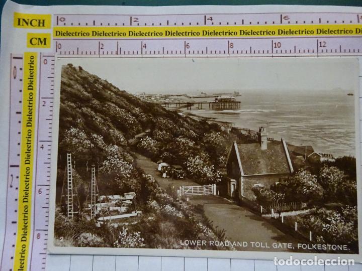 Postales: POSTAL DE INGLATERRA. FECHADA A&Ntilde;O 1929. FOLKESTONE, LOWER ROAD AND TOLL GATE. 2254