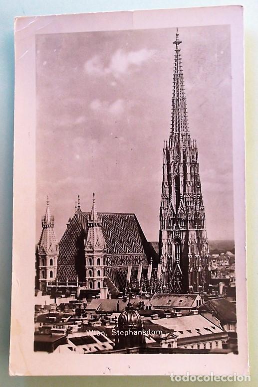 Postales: Viena. Catedral. Usada. Blanco/Negro - Foto 1