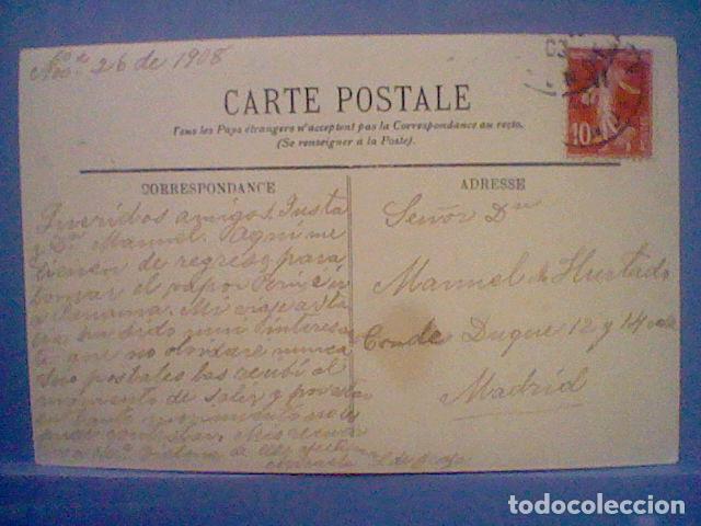 Postales: BORDEAUX ANIMADA ESCRITA 1908 - Foto 2