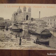 Postales: POSTAL ANTIGUA - 33 MARSEILLE LA CATHEDRALE SOBRE LA CONCURRENCE MAISON SOLDES - 1904 SIN DIVIDIR