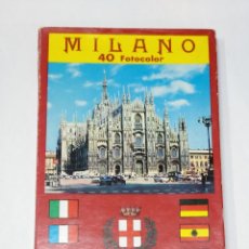 Postales: LIBRO DE FOTOS SOUVENIR MILANO 40 FOTOCOLOR. MILAN ITALIA TDKP14