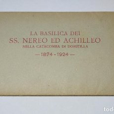 Postales: LOTE DE 4 POSTALES DE LA BASILICA DEI SS. NEREO ED ACHILLEO NELLA CATACOMBA DI DOMITILLA. TDKP14