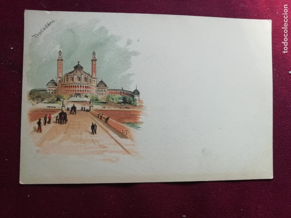 Postales: Trocadero, Paris. Postal de 1900 - Foto 1