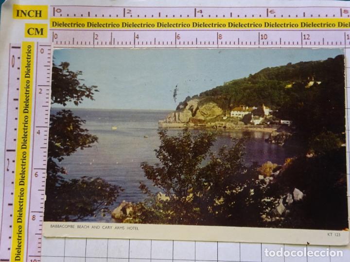 Postales: POSTAL DE REINO UNIDO. A&Ntilde;O 1952. BABBACOMBE BEACH AND CARY ARMS HOTEL. 1612