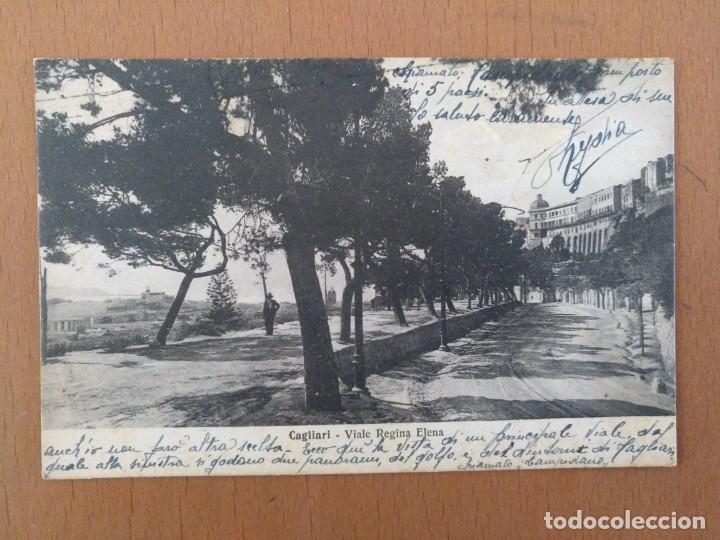 Postales: POSTAL CAGLIARI(CERDEÑA-ITALIA) VIALE REGIMA ELENA CIRCULADA 1926 - Foto 1 - 251795490