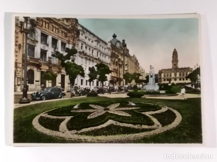 Postcards: Postal de Portugal. Porto. Avenida dos Aliados. ESCRITA 1957