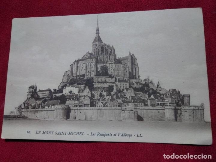 Postales: CARTA POSTAL LE MONT SAINT MICHEL LES REMPARTS ET L'ABBAYE