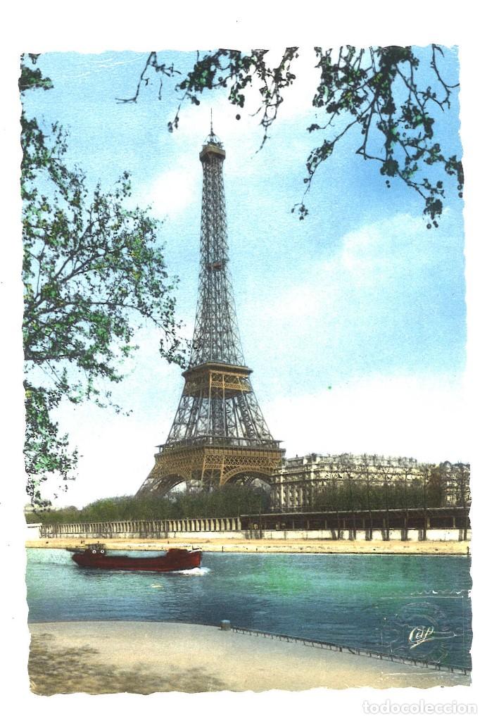 Postales: Par&iacute;s. Torre Eifell. Escrita en 1959 - Foto 1