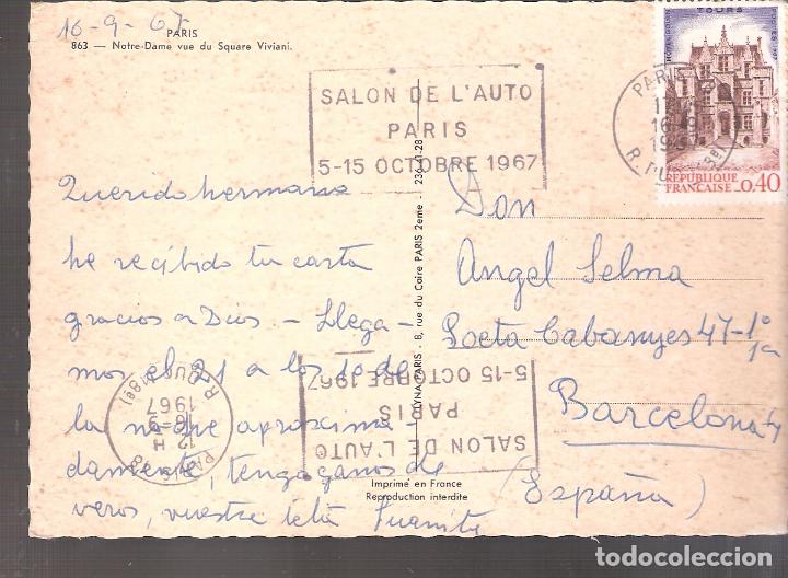 Postales: Par&iacute;s. Notre - Dame . Square Viviani. - Foto 2