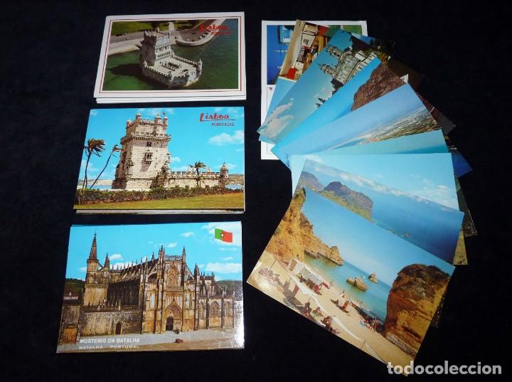 Postales: LOTE DE &Aacute;LBUMES Y POSTALES DE PORTUGAL (39 POSTALES), A&Ntilde;OS 60-70